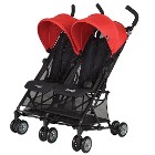 Prego 2078 Momentum İkiz Bebek Arabası Kırmızı