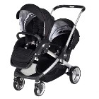 Prego 2072 İbiza İkiz Bebek Arabası Siyah