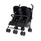 Prego 2074 Monart İkiz Bebek Arabası Siyah