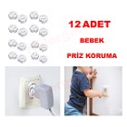 Çocuk Koruma Priz Kapağı 12 Adet
