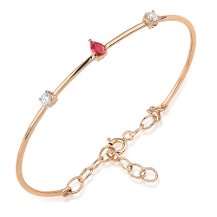 Pink Pırlanta 0.80 ct Yakut Bileklik