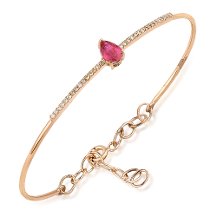 Pink Pırlanta 0.49 ct Yakut Bileklik