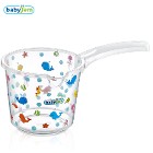Babyjem Bebek Banyo Maşrapası Şeffaf Desenli Beyaz