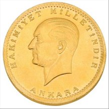 Cumhuriyet Ata Lira 5'li Darphane ( + 1 Adet 0,11 Gram 24 Ayar )