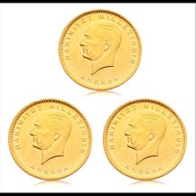 Cumhuriyet Ata Lira Darphane 3 adet paket ( Eski Tarihli )