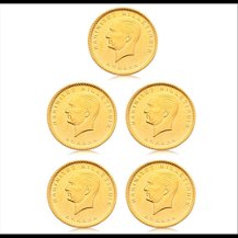 Cumhuriyet Ata Lira Darphane 5 adet paket ( Eski Tarihli )