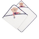 Baby Fehn, Bebek Başlıklı Banyo Havlusu, Ayıcık