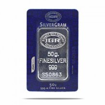 50 gr Gram Külçe Gümüş