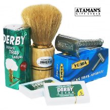 Derby Traş Sabunu + Derby Jilet + Traş Fırçası + Tıraş Makinesi