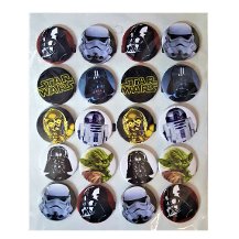 Star Wars Darth Wader Rozeti - Büyük Çocuk Rozeti 20 Adet