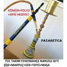 Ful Takım Fenerbahçe Nargile Seti. Kömür, Sipsi ve Folyo Hediyeli