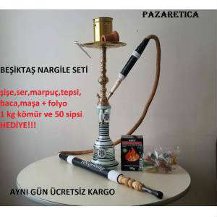 Full Takım Şampiyon Beşiktaş Taraftar Nargile Seti