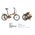 DAHON MARİNER D8 TURUNCU 2018 Katlanır Bisiklet