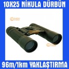 10X25 Çift Göz El Dürbünü 96m/1000m Nikula Av Avcı Kamp Dağcı