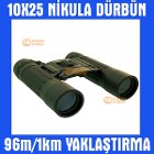 10X25 Çift Göz El Dürbünü 96m/1000m Nikula Av Avcı Kamp Dağcı