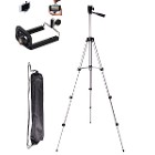 Cep Telefonları ve Fotoğraf Makineleri İçin 128cm Tripod+Tutacak