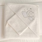 Funna Baby Luna Chic Havlu 90x90 cm Beyaz