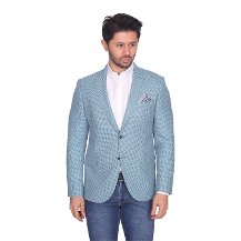 Crispino CKT22 CMS1 YÜN CEKET AÇIK PETROL-KREM