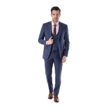 Crispino YTE15 133 SİVRİ YAKA YELEKLİ 6 DRP TAKIM ELBİSE LACİVERT