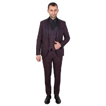 Crispino SMKN90 GL EXT.ŞAL YAKA SMOKİN TAKIM BORDO