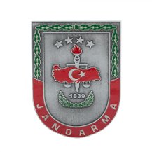 Gümüş Renk Jandarma Cüzdan Rozeti