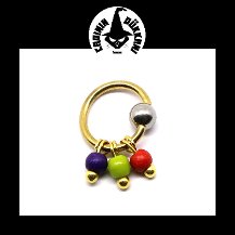 316 L Cerrahi Çelik Boncuklu Tragus-Helix-Kulak Halka Piercing