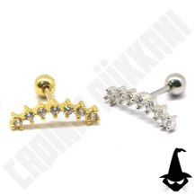 316 L Cerrahi Çelik Taşlı Tragus-Helix-Kulak Piercing