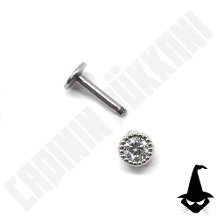 316 L Cerrahi Çelik Taşlı Tragus-Helix-Kulak-Burun-Dudak Piercing