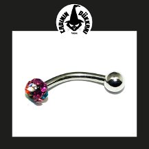 316L Cerrahi Çelik Taşlı Kaş -Rook Piercing