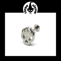 316 L Cerrahi Çelik Kurukafa Kulak Piercing