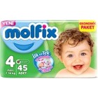 Molfix 3D Maxi No:4 Eko Paket 45 Adet 7-14 Kg