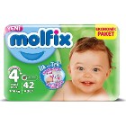 MOLFİX 4+ 9-16KG 42Lİ BEBEK BEZİ