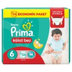 Prima Pants Külot Bebek Bezi Jumbo Paket No:6 (44 Lü) PRİMA