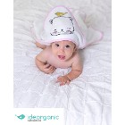 İdeorganic Sevimli Kuş Organik Kundak Havlu / Mama Önlüğü