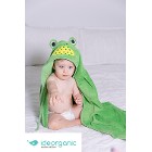 İdeorganic Küçük Kurbağa Organik Bebek Pelerin Havlu