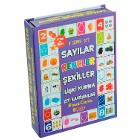 Eğitici Flash Cards Sayılar Renkler Şekiller Zıt Kavramlar