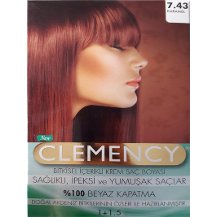 Clemency Bitkisel İçerikli Krem Kit Boya 7-43 Karamel