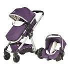 Baby2Go 6033 Power Plus Travel Sistem Bebek Arabası Mor