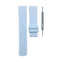 Nautica A13011G Uyumlu 22mm Beyaz Silikon Saat Kordonu