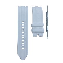 Nautica NAD15007G Uyumlu 24mm Beyaz Silikon Saat Kordonu
