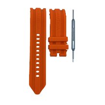 Nautica A16603G Uyumlu 24mm Turuncu Silikon Saat Kordonu