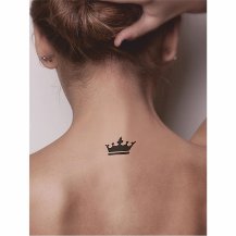 Kraliçe Tacı Tattoo Dövme Şablonu Model-2