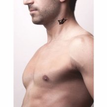 Kral Tacı Tattoo Dövme Şablonu Model-3