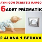 6 Adet Bebek Priz Güvenlik Çocuk Bebek Priz Kapağı Priz Koruma