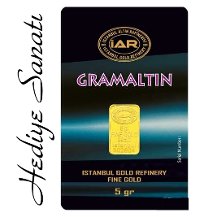 5 Gram Altın 24 Ayar (İAR Külçe Altın 5 gr) +1 Ad. 0,11 gr. Altın