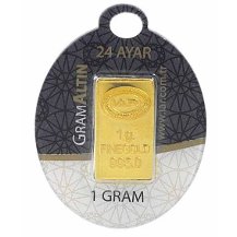 Gramaltın 1 - 1,5 - 5 gram 24 Ayar Külçe Altın Sertifikalı Külçe