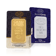 100 Gram 24 Ayar Külçe Altın + 100 Gram Külçe Gümüş HEDİYELİ