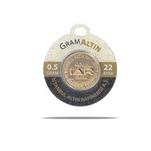 0,5 gr 22 Ayar Gram Külçe Altın 0,916 Milyem İAR