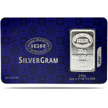 20 gr Gram Külçe Gümüş