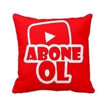 YouTube Abone Ol Sosyal Medya Yastık